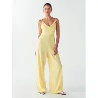Willa Combinaison 'PALMS JUMPSUIT' jaune