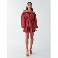 BWLDR Robe 'BRIA' rouge