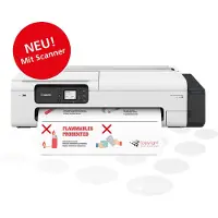 Canon imagePROGRAF TC-21, Tintenstrahl, 2400 x 1200 DPI, Schwarz, Cyan, Magenta, Gelb, A1 (594 x 841 mm), Briefumschläge, Executive, Fotopapier, Normales Papier, Rolle, A1, A2, A3