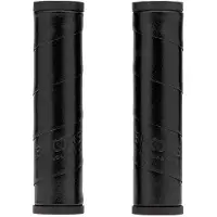 Brooks Grips et Bar-ends - England - Willow Leather Grip - Cuir - 130+130 mm - Noir