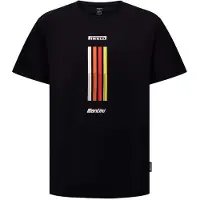Santini Pirelli Tape Short Sleeve T-shirt Noir XL