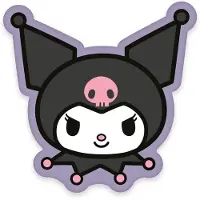 Herding Sanrio Coussin décoratif Kuromi Face 36 cm, Autres accessoires gaming, Multicolore, Pink