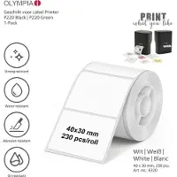 Olympia Label roll for PM220 (40 mm)