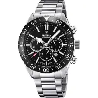 Festina Montre à affichage analogique '- Chronograph CERAMIC - Quartz watch movement - Watch case width: 44 mm' noir