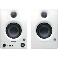 PreSonus Eris 3.5 Gen 2 en blanc, haut-parleurs actifs 3,5" pour le multimédia, le jeu, la production de musique de qualité en studio, puissance 50 W,Blanc