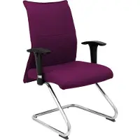 Piqueras Y Crespo Albacete Confidente Office Fixed Chair Violet