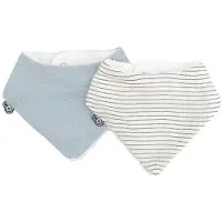 DOMIVA Bavoir Domiva Bleu Coton Set de 2 pièces pour Enfants