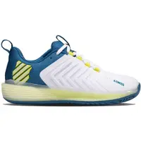 K-Swiss Chaussures de Tennis K Swiss Men Ultrashot 3 Brilliant White Celestial Evening Primrose-Taille 44