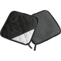 Lurch Topflappen, Gant + mitaine de cuisine, Blanc, Noir, Gris