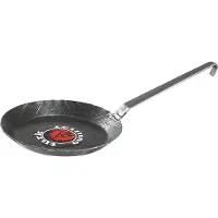 Albert Turk GmbH & Co. KG TURK Bratpfanne schmiedeeisern mit Hakenstiel Ø 24 cm hoher Rand schwarz