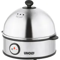 Unold Edel Cuiseur à oeufs voyant lumineux, sans BPA acier inoxydable, noir