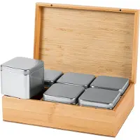 Bredemeijer Boîte à Thé Bredemeijer Bamboo Marron (7 Pièces)
