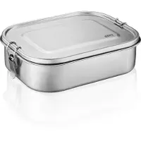 GEFU Lunch Box Grande En Acier Inoxydable Argent