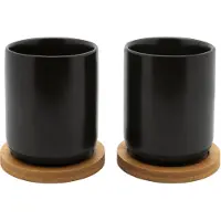 Bredemeijer Tasses de Thé Bredemeijer Silhouet Umea Noir (2-Pièces)