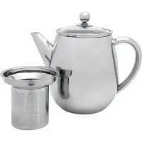 Bredemeijer Duet Eva 1.1l Shiny Finish Teapot Argenté