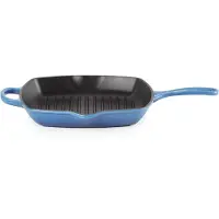 Le Creuset Signature Skillet gril/carré, 26 cm, azur
