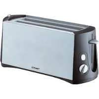 Cloer CLO 3710 chrom m/schw Toaster 305923 4004631037103