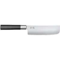 Kai Wasabi Nakiri 16.5 Cm Kitchen Knife Noir,Argenté