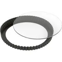 Kaiser Inspiration Quiche Pan 28 Cm With Glass-lifting Bottom Mold Argenté