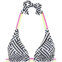 Buffalo Hauts de bikini vert fluo / rose / noir / blanc