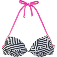 Buffalo Hauts de bikini jaune / rose / noir / blanc