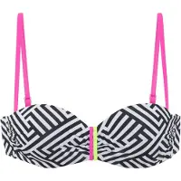 Buffalo Hauts de bikini jaune fluo / rose / noir / blanc