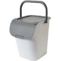 Eda Plastiques Poubelle de tri 40l gris - Eda - 010612 G.BT/G.A - trihome