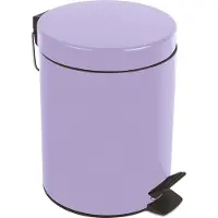 Spirella Poubelle cosmétique « Sydney Lavande Violet » Poubelle à pédale Poubelle - 3 litres – avec seau intérieur amovible