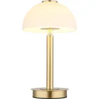 Globo Lighting Lampe de table Uldin Or avec verre blanc