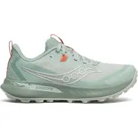 Saucony - Chaussures de trail - Peregrine 15 Mist/Aloe pour Femme - Taille 38 - Gris