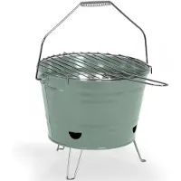 Livoo Barbecue à charbon 27cm vert - - DOC327V -