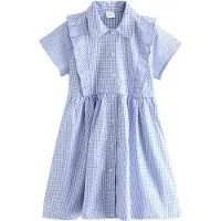 Next Robe bleu clair / blanc