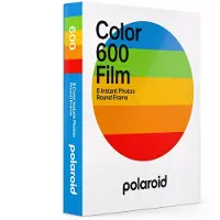 Polaroid Film Couleur 600 Cadre Rond 8 Photos Instantanées