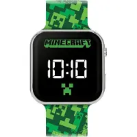Minecraft Montre numérique Disney avec écran LED et bracelet au design