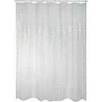 MSV Rideau pvc bristol white 180x200cm