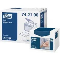 Tork Vaskeklud premium soft 8 box af 135 klude/kar - (1080 ark pr. karton), Ustensiles de nettoyage, Blanc