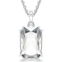 Swarovski Pendentif Millenia, Taille Octogonale, Blanc, Métal Rhodié