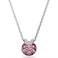 Swarovski Pendentif Bella V, Taille Ronde, Rose, Métal Rhodié