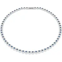 Swarovski Chaîne 'Una' azur / argent / transparent