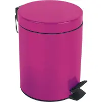 Spirella Poubelle cosmétique « Sydney Pink » Poubelle à pédale Poubelle - 3 litres – avec seau intérieur amovible