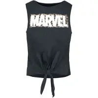 Marvel Top de - Logo Léo - M - XXL - pour Femme - noir - Taille XL