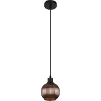 Globo Suspension Zumba verre orange Ø 15cm