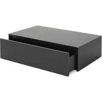 New Works Mass High Table Basse With drawer | Black Stained Oak