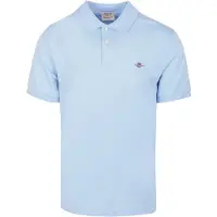 Gant pour homme. 2210 Polo en piqué Coupe régulière Bleu bouclier (L), Casuel, Coton, Manche courte