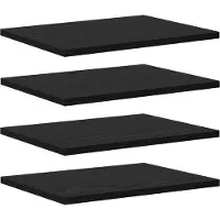 vidaXL Étagère à livres 4 pcs Noir 40 x 30 x 1.5 cm Bois d'ingénierie