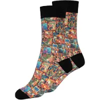 King Kerosin Chaussettes Rockabilly de - Seventies Socks - EU 39-42 - pour Homme - noir - Taille EU 39-42