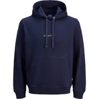 Jack & Jones Sweat-shirt 'JORNorrebro' bleu marine / orange