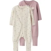 Name it Pyjama beige clair / gris foncé / rose ancienne