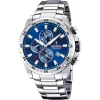 Festina Montre à affichage analogique 'Chronograph CHRONO SPORT Silver' bleu