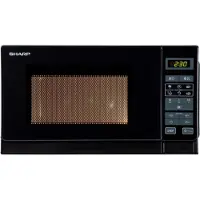 Sharp Micro-ondes combiné à surface plane R-642BKW 20 L 800 W Noir